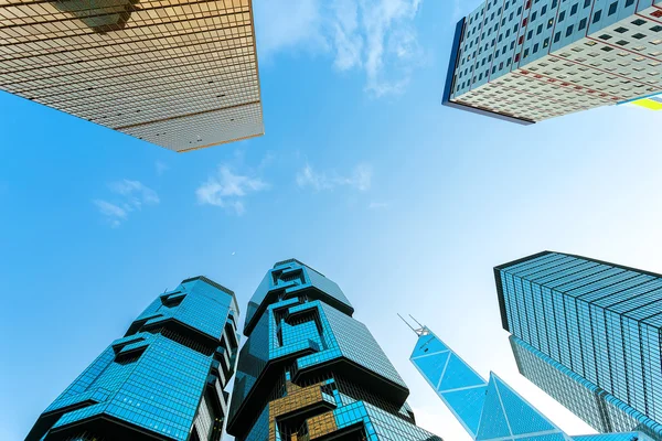 Skyscrapers in modern city — Stock Photo, Image