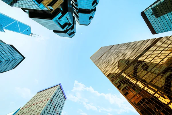 Skyscrapers in modern city — Stock Photo, Image