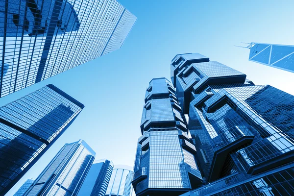 Skyscrapers in modern city — Stock Photo, Image