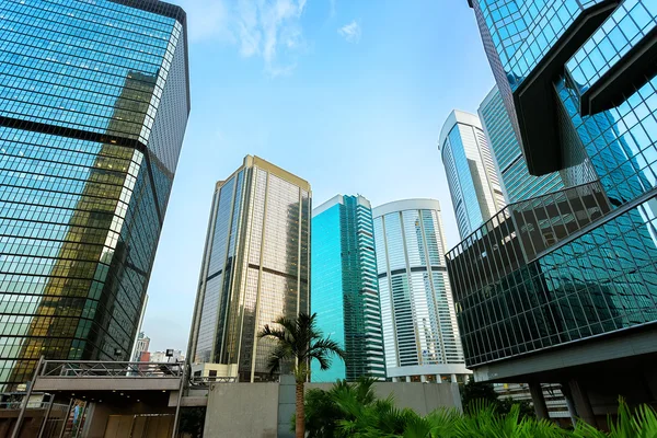 Skyscrapers in modern city — Stock Photo, Image