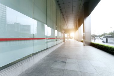 modern Bina dış boş kaldırım