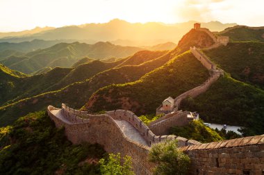 Great wall in China clipart