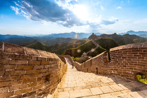 Σινικό τείχος στην Κίνα — Φωτογραφία Αρχείου