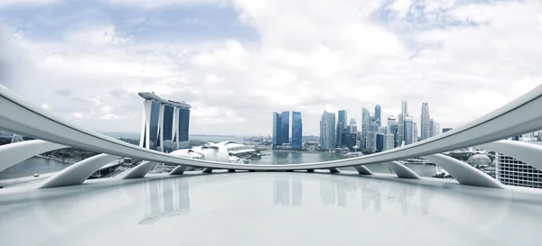 Panoramautsikt över stadssilhuetten och moderna byggnader — Stockfoto