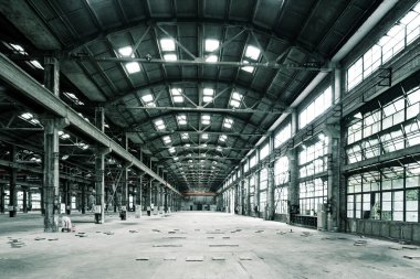 Boş yere terk edilmiş fabrikası