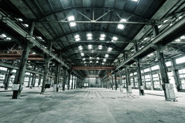 Boş yere terk edilmiş fabrikası