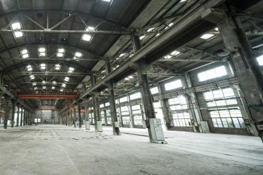 Boş yere terk edilmiş fabrikası