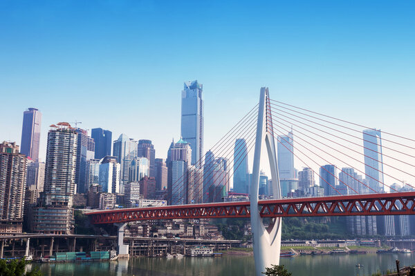 Современный панорамный вид на Чунцин
