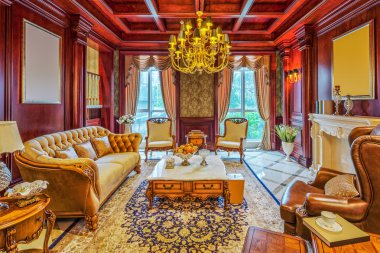 lüks salon iç ve dekorasyon