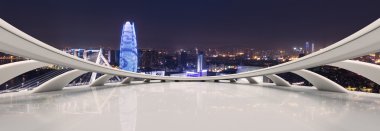 Cityscape görünümü güverte