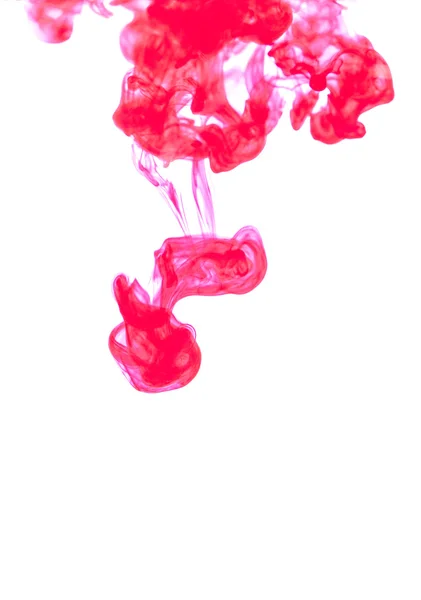 Pink ink spread in water — Stock Photo, Image