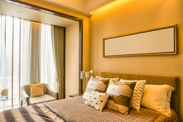 Lüks otel yatak odası 