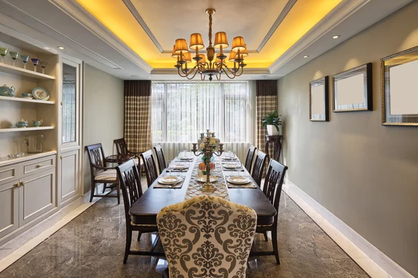 Luxury dinning room interior — Stock Photo, Image