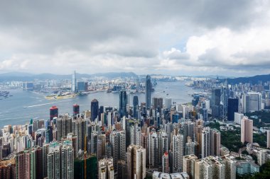 manzarası ve Hong Kong cityscape bakış