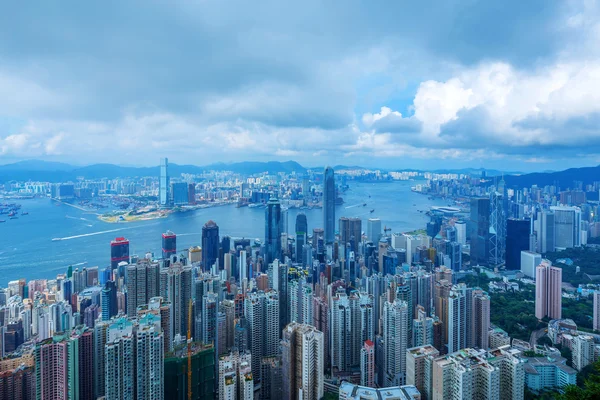 天际线和城市景观的香港 — 图库照片