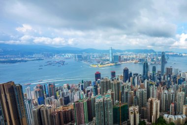 manzarası ve cityscape hong Kong