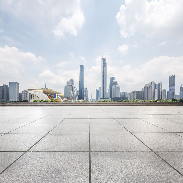 современные площади и небоскребы