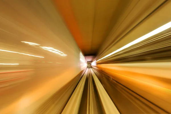 High speed movement in a tunnel — Stock Photo, Image