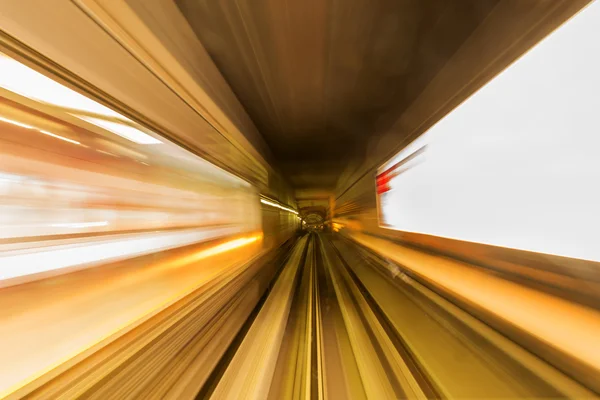 High speed movement in a tunnel — Stock Photo, Image