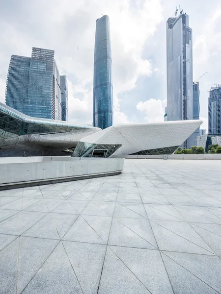 Modern square and skyscrapers — Stock Photo, Image