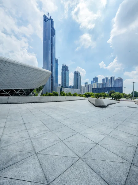 Modern square and skyscrapers — Stock Photo, Image