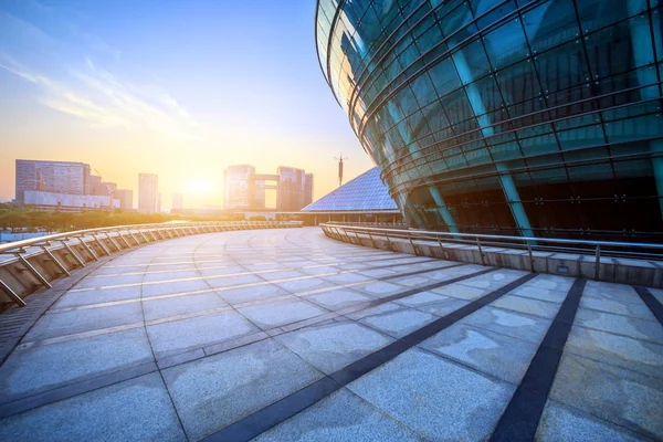 Modern square and skyscrapers — Stock Photo, Image