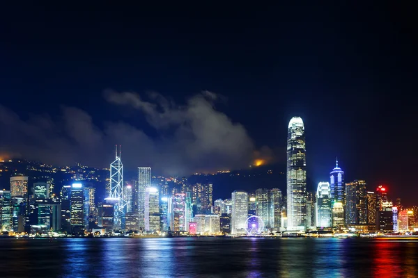 Panorama of skyscrapers and a river — Stock Photo, Image