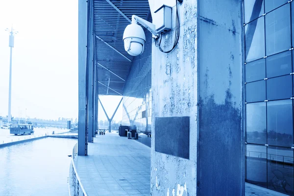 Exterior view of a modern passenger hall — Stock Photo, Image