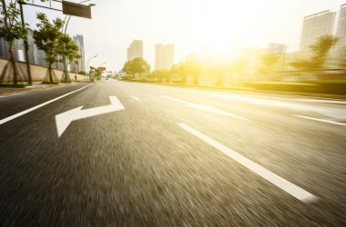 asfalt yol sabah şehir