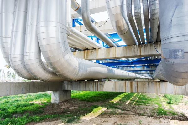 Pipeline of oil depot — Stock Photo, Image