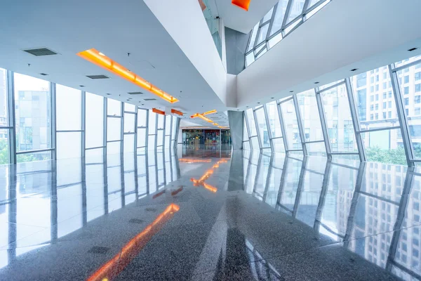 Empty corridor glass — Stock Photo, Image
