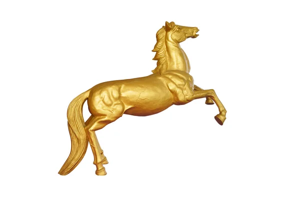 Skulptur av stora gyllene hästen — Stockfoto