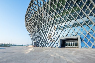 Modern Bina dış boş yere ile