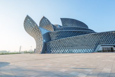 Modern Bina dış boş yere ile