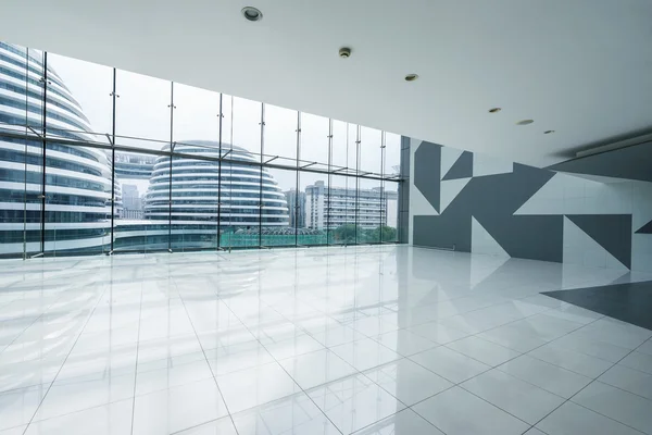 Modern building interior view with window — Stock Photo, Image