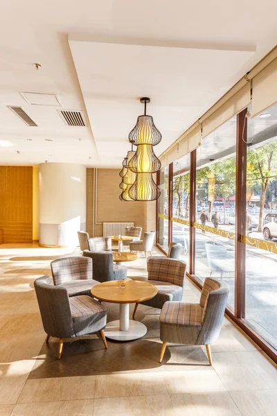 Interior Del Restaurante Con Decoración Moderna — Foto de Stock