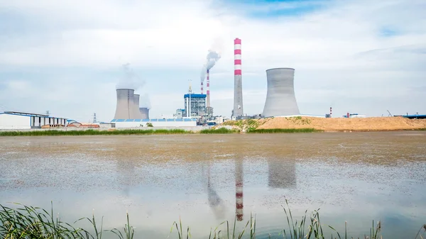 Paysage de la centrale électrique — Photo