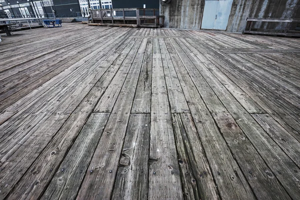 Plancher en bois vintage vide — Photo