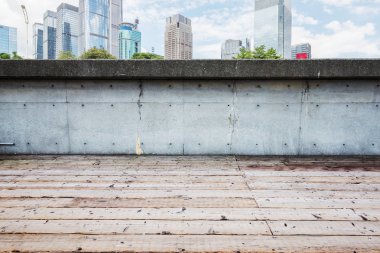 manzarası ve cityscape ahşap üzerinde 