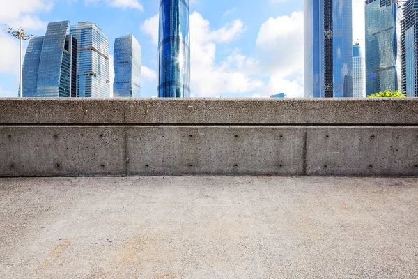 Modern buildings on empty ground — Stock Photo, Image