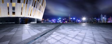 Cityscape ve geceleri boş yere