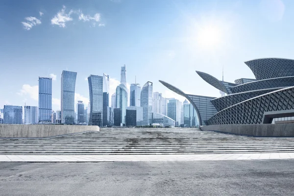 Skyline stadsgezicht en modern gebouw — Stockfoto