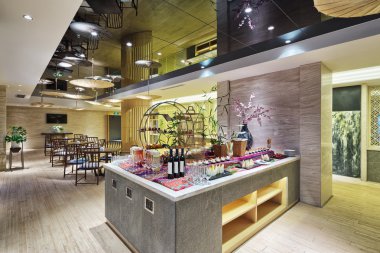 Otelin modern kafeterya iç