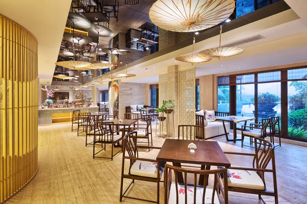 Інтер'єр сучасних кафе готелю — стокове фото