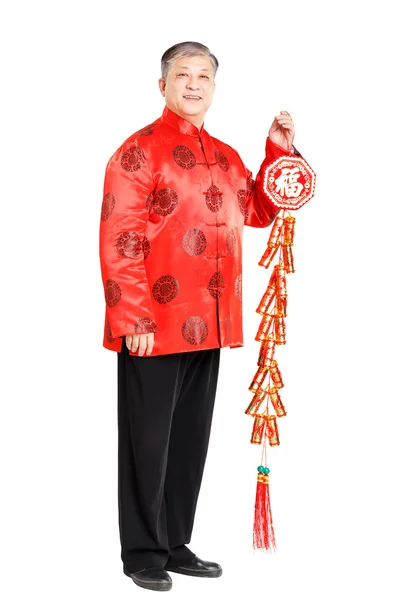 マンダリン中国語の新年の老人 — ストック写真