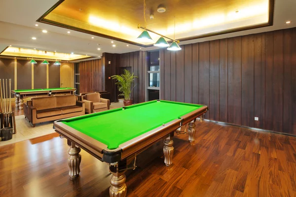 Interior of modern billiard room — Stock Photo, Image