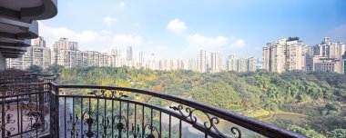 balkon modern şehir görüntüleyin