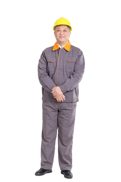 Engineer with yellow hardhat — Stock Photo, Image