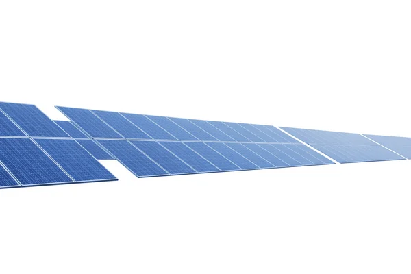 Modrá solární panel — Stock fotografie