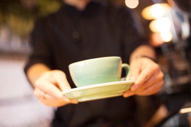 çalışma içinde kafe ya da Restoran garson